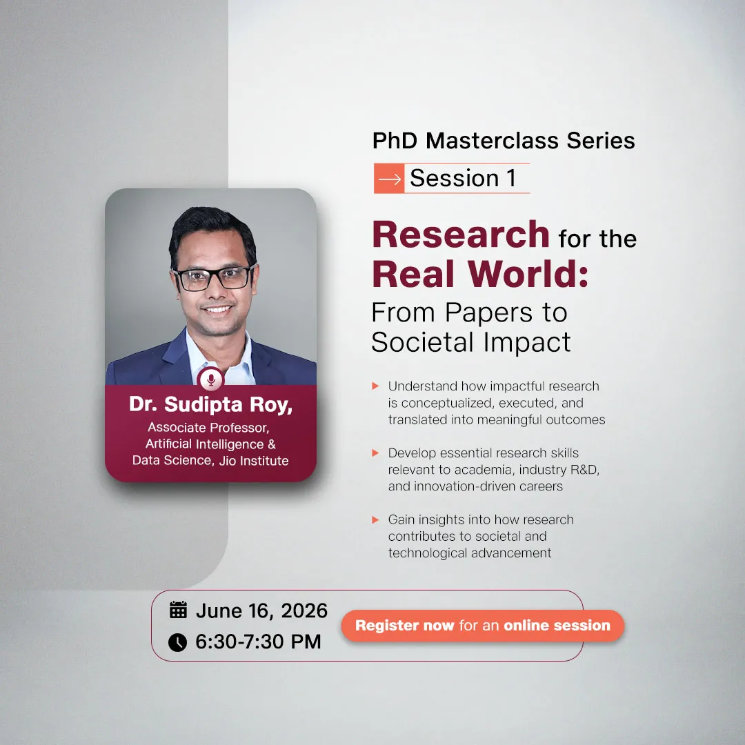 Jio Institute PhD Masterclass Series