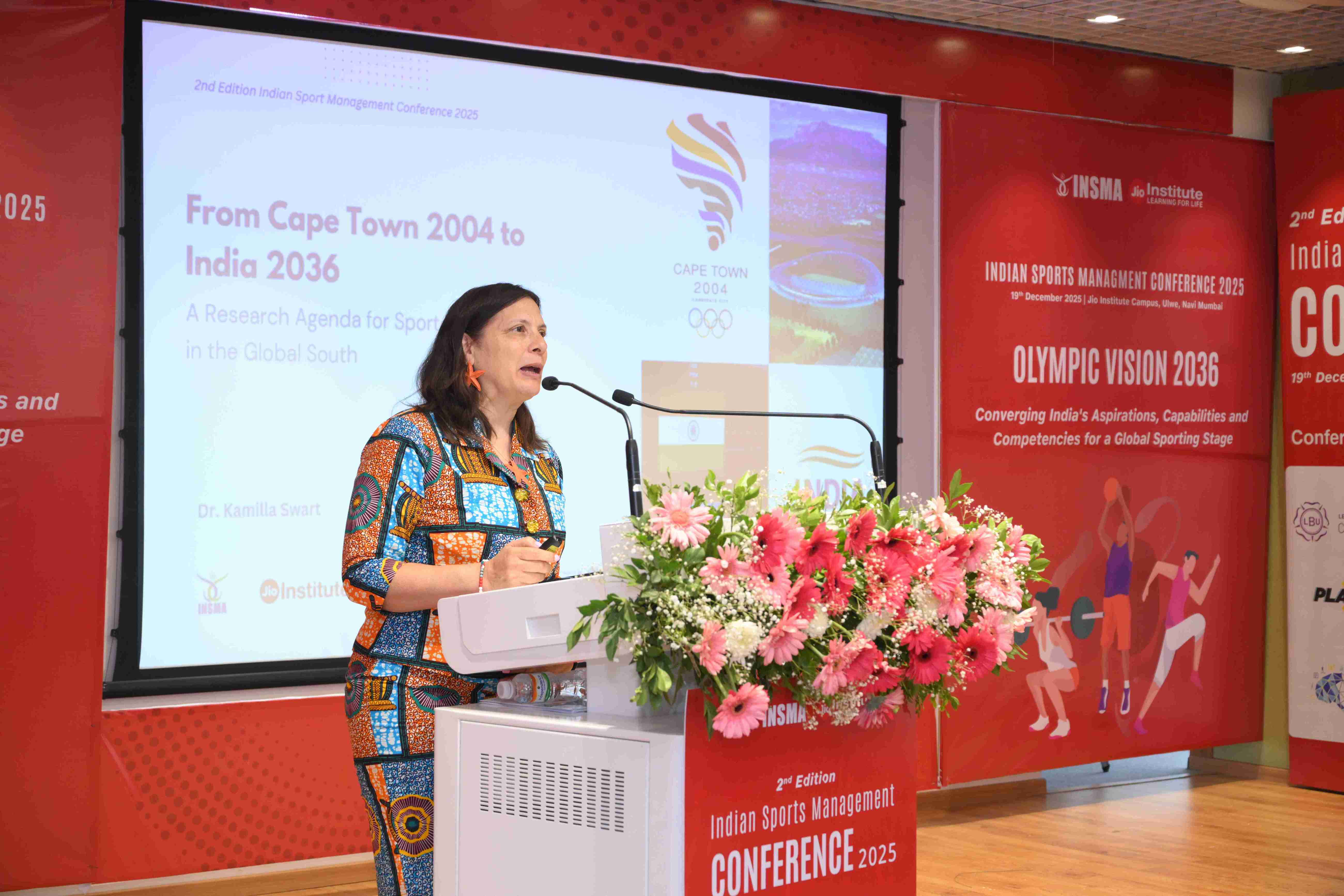 Dr. Kamila Swart-Arries, Professor, HBKU Qatar delivers the Keynote Address