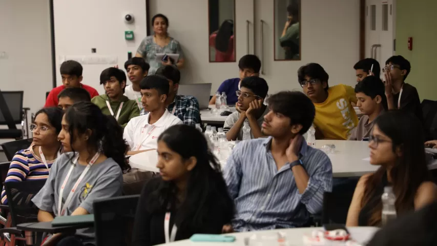 Students involved in the session