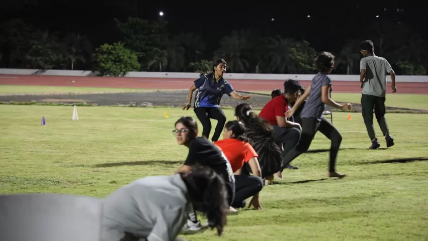 Kho Kho being played by students