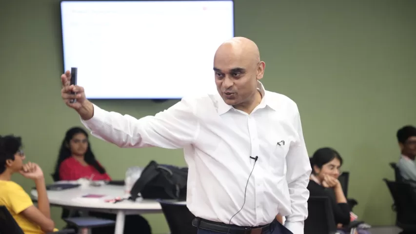 Dr Sharat Borle in a marketing session